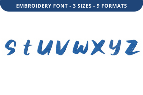 Abbert on Brush Font S to Z