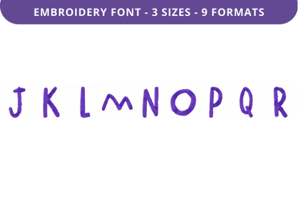 Brittle Bush Font Uppercase J to R