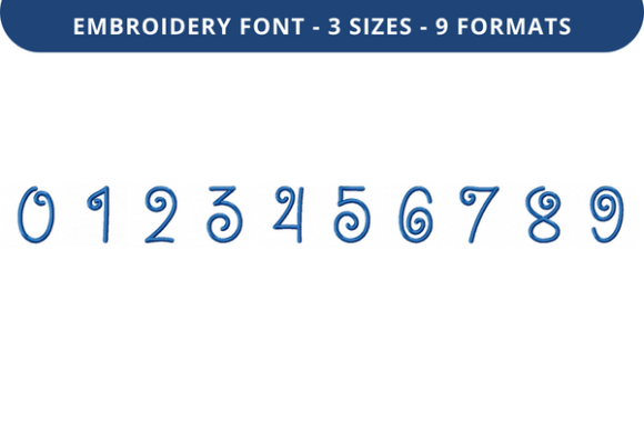Cherry Frosting Font 0 to 9