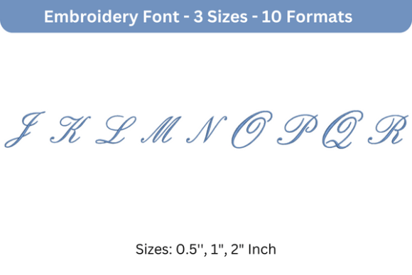 English Font Uppercase J to R