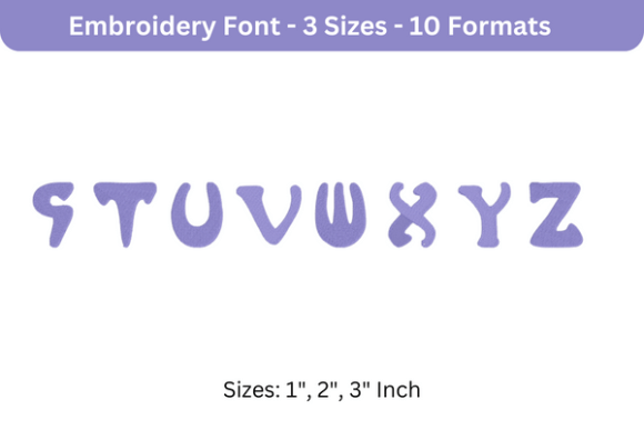 Mucha French Font S to Z