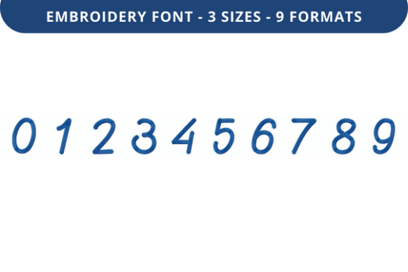 Quiet Dindle Font 0 to 9