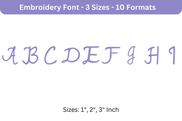 Review of Romantic Font Uppercase a to I