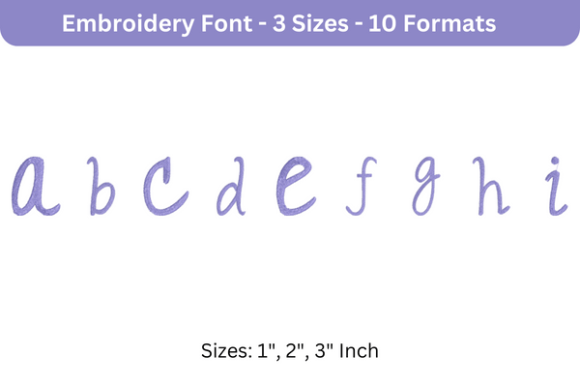 Romantic Font a to I