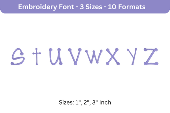 Scrap Girl Dots Font S to Z