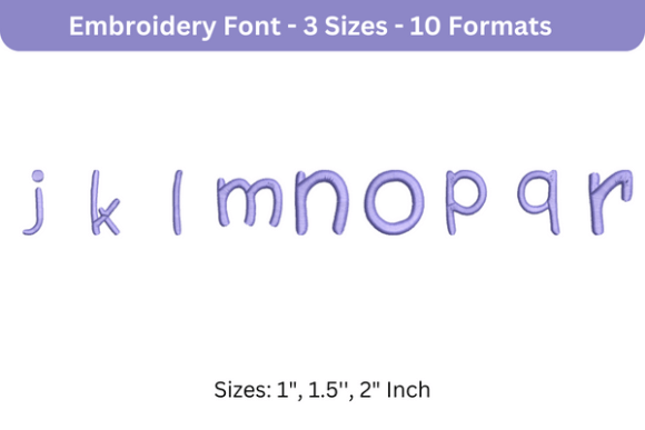 Second Grader Font J to R