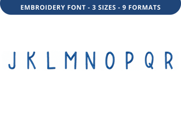 Sunny Box Font J to R